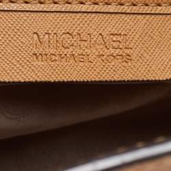 Pre Owned Michael Kors Tan Saffiano Leather Large Selma Satchel