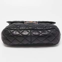 Pre Owned Michael Kors Black Quilted Leather Large Sloan Chain Shoulder Bag