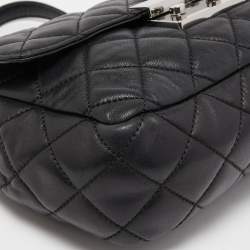 Pre Owned Michael Kors Black Quilted Leather Large Sloan Chain Shoulder Bag