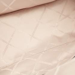 Pre Owned Michael Kors Blue Signature Coated Canvas and Leather Medium Carine Satchel