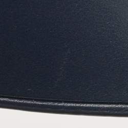 Pre Owned Michael Kors Blue Signature Coated Canvas and Leather Medium Carine Satchel