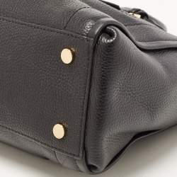 Pre Owned Michael Kors Black Leather Medium Carine Satchel