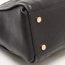 Pre Owned Michael Kors Black Leather Medium Carine Satchel