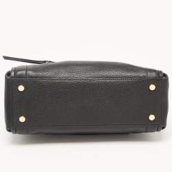 Pre Owned Michael Kors Black Leather Medium Carine Satchel