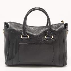 Pre Owned Michael Kors Black Leather Medium Carine Satchel