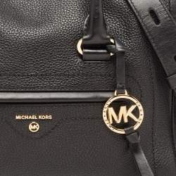 Pre Owned Michael Kors Black Leather Medium Carine Satchel