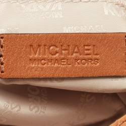 Pre Owned حقيبة يد توتس مايكل كورس كولغات غراب جلد أزرق اكوا