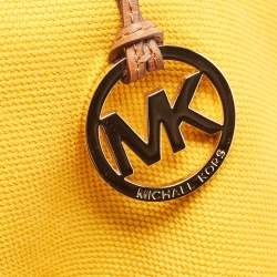 Pre Owned حقيبة يد توتس مايكل كورس كولغات غراب جلد أزرق اكوا