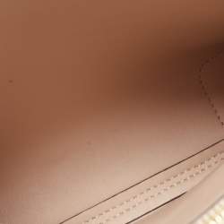 Pre Owned Michael Kors Beige Croc Embossed Leather Small Mercer Tote