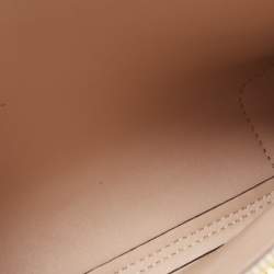 Pre Owned Michael Kors Beige Croc Embossed Leather Small Mercer Tote