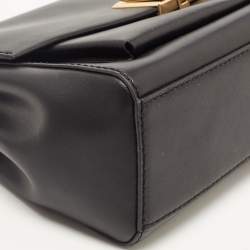 Pre Owned Michael Kors Black Leather Small Lita Crossbody Bag 