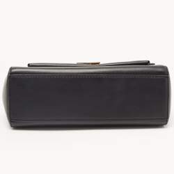 Pre Owned Michael Kors Black Leather Small Lita Crossbody Bag 