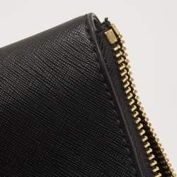 مملوكة مسبقًا Michael Kors Navy Blue Saffiano Leather Jet Set Top Zip Tote