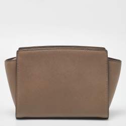 مملوكة مسبقًا حقيبة كروس مايكل مايكل كورس سيلما متوسطة جلد زرقاء