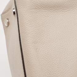 Pre Owned Michael Kors Grey Mercer Medium Leather Duffel Bag