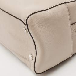 Pre Owned Michael Kors Grey Mercer Medium Leather Duffel Bag