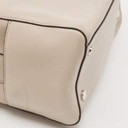 Pre Owned Michael Kors Grey Mercer Medium Leather Duffel Bag