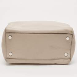 Pre Owned Michael Kors Grey Mercer Medium Leather Duffel Bag