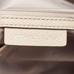 Pre Owned Michael Kors Grey Mercer Medium Leather Duffel Bag