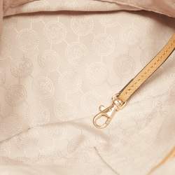 Pre Owned حقيبة يد مايكل مايكل كورس "جيت سيت" سحاب علوي متوسطة جلد أسود