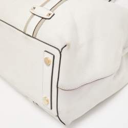 مملوكة مسبقًا Michael Kors Off White Leather Travel Tote