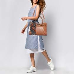 Pre Owned MICHAEL Michael Kors Tan Leather Hamilton North South Tote