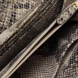 مملوكة مسبقًا محفظة مايكل كورس كونتينينتال قلاب جلد نقشة الثعبان بني و أبيض