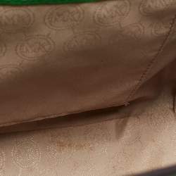 Pre Owned حقيبة ساتشل مايكل كورس سيلما جلد بني كبيرة