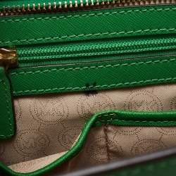 Pre Owned حقيبة ساتشل مايكل كورس سيلما جلد بني كبيرة