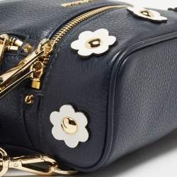 Michael Kors Blue Leather Mini Rhea Backpack