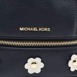 Michael Kors Blue Leather Mini Rhea Backpack