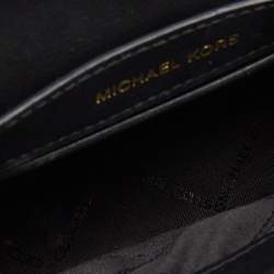 Pre Owned Michael Kors Black Quilted Leather Mini Whitney Top Handle Bag