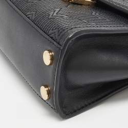 Pre Owned Michael Kors Black Quilted Leather Mini Whitney Top Handle Bag