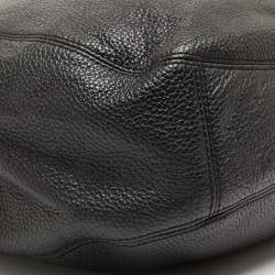 Pre Owned MICHAEL Michael Kors Black Soft Leather Fulton Hobo