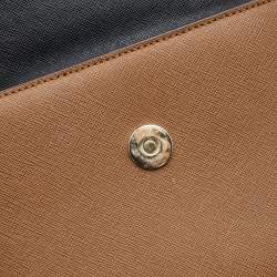 Pre Owned Michael Kors Tricolor Leather Mini Karla Top Handle Bag