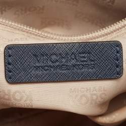 Pre Owned Michael Kors Navy Blue Saffiano Leather Mini Sandrine Satchel