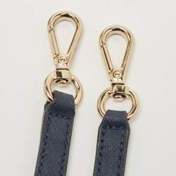 Pre Owned Michael Kors Navy Blue Saffiano Leather Mini Sandrine Satchel