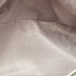 Pre Owned Michael Kors Silver Saffiano Leather Small Ava Top Handle Bag