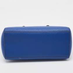 Pre Owned Michael Kors Dark Blue Leather Medium Ciara Satchel