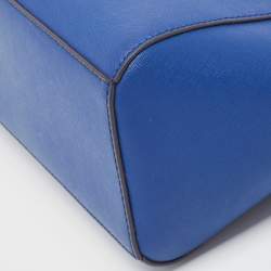 Pre Owned Michael Kors Dark Blue Leather Medium Ciara Satchel