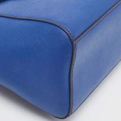 Pre Owned Michael Kors Dark Blue Leather Medium Ciara Satchel