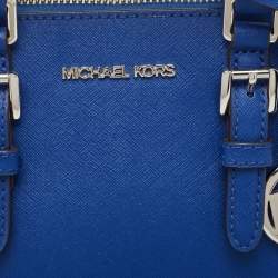 Pre Owned Michael Kors Dark Blue Leather Medium Ciara Satchel