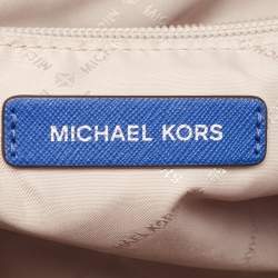 Pre Owned Michael Kors Dark Blue Leather Medium Ciara Satchel