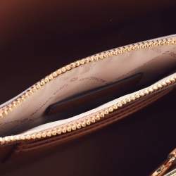 مملوكة مسبقًا Michael Kors Brown Signature Coated Canvas and Leather Mini Mercer Tote