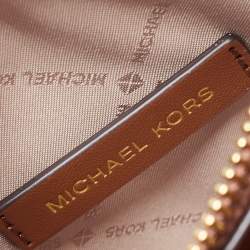 مملوكة مسبقًا Michael Kors Brown Signature Coated Canvas and Leather Mini Mercer Tote
