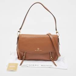 Pre Owned Michael Kors Brown Leather Medium Brooklyn Top Handle Bag