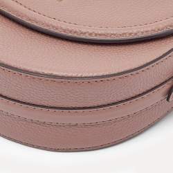 Pre Owned Michael Kors Old Rose Leather Jet Set Charm Crossbody Bag