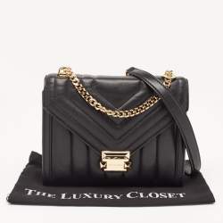 مملوكة مسبقًا Michael Kors Black Quilted Leather Whitney Shoulder Bag