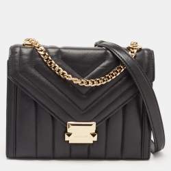 مملوكة مسبقًا Michael Kors Black Quilted Leather Whitney Shoulder Bag