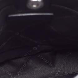 Michael Kors Black Signature Coated Canvas Briley Messenger Bag